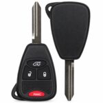 Replacement 2006-2010 Chrysler PT Cruiser Key Fob – FCC: OHT692427AA, OHT692713AA – PN: 56040649AC – 4 Button
