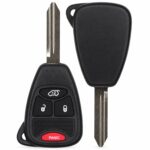 Replacement 2008 Jeep Liberty Key Fob – FCC: OHT692427AA, OHT692713AA – PN: 56040649AC – 4 Button