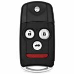 Replacement 2009 Acura TSX Key Fob – FCC: MLBHLIK-1T, MLBHLIK1T – PN: 35113-TK4-A00 – 4 Button