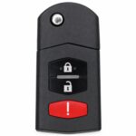 Replacement 2010-2013 Mazda 3 Key Fob – PN: BCR2-67-5RY, CC43-67-5RYC – 3 Button