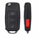 Replacement 2012-2016 Volkswagen Beetle Key Fob – FCC: NBG010180T – PN: 5K0837202, 5K0837202AK, 5K0837202AE – 4 B