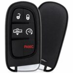 Replacement 2013-2018 RAM 1500 2500 3500 Key Fob – FCC: GQ4-54T, GQ454T – PN: 68159657 – 5 Button