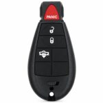 Replacement 2013 RAM 1500 Key Fob – FCC: GQ4-53T, GQ453T – PN: 68521302, 68521302AA – 4 Button