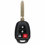 Replacement 2014-2019 Toyota Corolla Camry Key Fob – FCC: HYQ12BDM, HYQ12BEL – PN: 89070-02880 – 4 Button