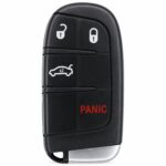 Replacement 2015-2017 Chrysler 200 Key Fob – FCC: M3N-40821302 – PN: 68155686, 68394190 – 4 Button