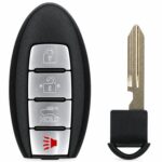 Replacement 2017 Nissan Versa Key Fob – FCC: CWTWB1U840 – PN: 285E3-3SG0D – 4 Button