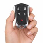 Replacement 2018 Cadillac XT5 Key Fob – FCC: HYQ2EB, 2AOKM-G2EB – PN: 13598516, 13510245 – 5 Button