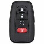 Replacement 2022 Toyota Prius Prime Key Fob – FCC: HYQ14FLA – PN: 89904-47790 – 4 Button