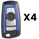 UrbanX Aftermarket 2013-2018 BMW 4-Button Smart Key Fob FCC YGOHUF5767 433 MHZ Fem Pack Of 4