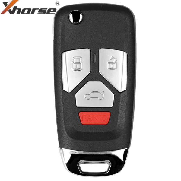 Xhorse VVDI Audi Style Universal Remote Flip Key 4 Button Wired Pn XKAU02EN