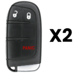 UrbanX Aftermarket 2015-2023 Chrysler Dodge 3-Button Smart Key Fob FCC M3M-40821302 Part number 68066349AF 68066349AG Pack of 2
