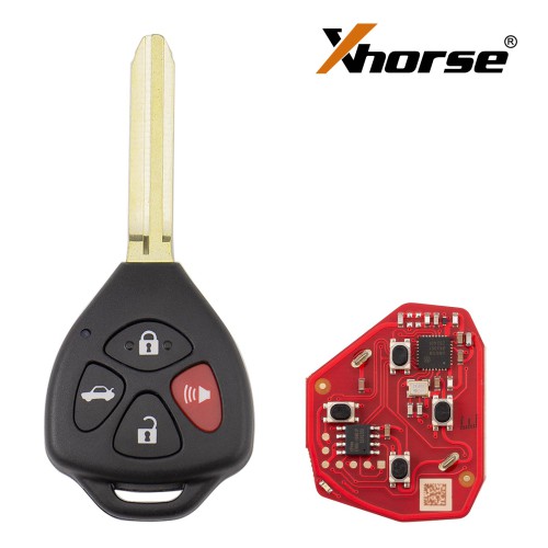 Xhorse VVDI Toyota Type Universal Remote Key 4 Button Wired Pn XKTO22EN 2nd Generation