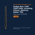 Short Replacement Antenna for Dodge Ram 1500 2500 3500 (2009-2026) - Black AM/FM, Car Wash Safe - fitment