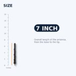 Short Replacement Antenna for Dodge Ram 1500 2500 3500 (2009-2026) - Black AM/FM, Car Wash Safe - size