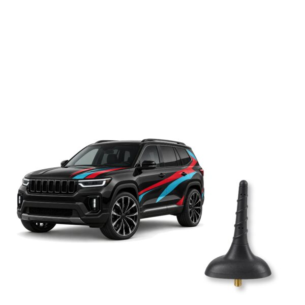 Short Replacement Antenna for Jeep Cherokee and Grand Cherokee (2011-2026) - Black AM/FM, Car Wash Safe