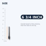 Short Replacement Antenna for Toyota Tundra Tacoma FJ Cruiser (1995-2026) - Black AM/FM, Car Wash Safe - size