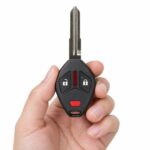 Aftermarket Replacement 2014-2015 Mitsubishi Mirage Key Fob – FCC: OUCG8D-625M-A-HF – PN: 6370B711 – 3 Button